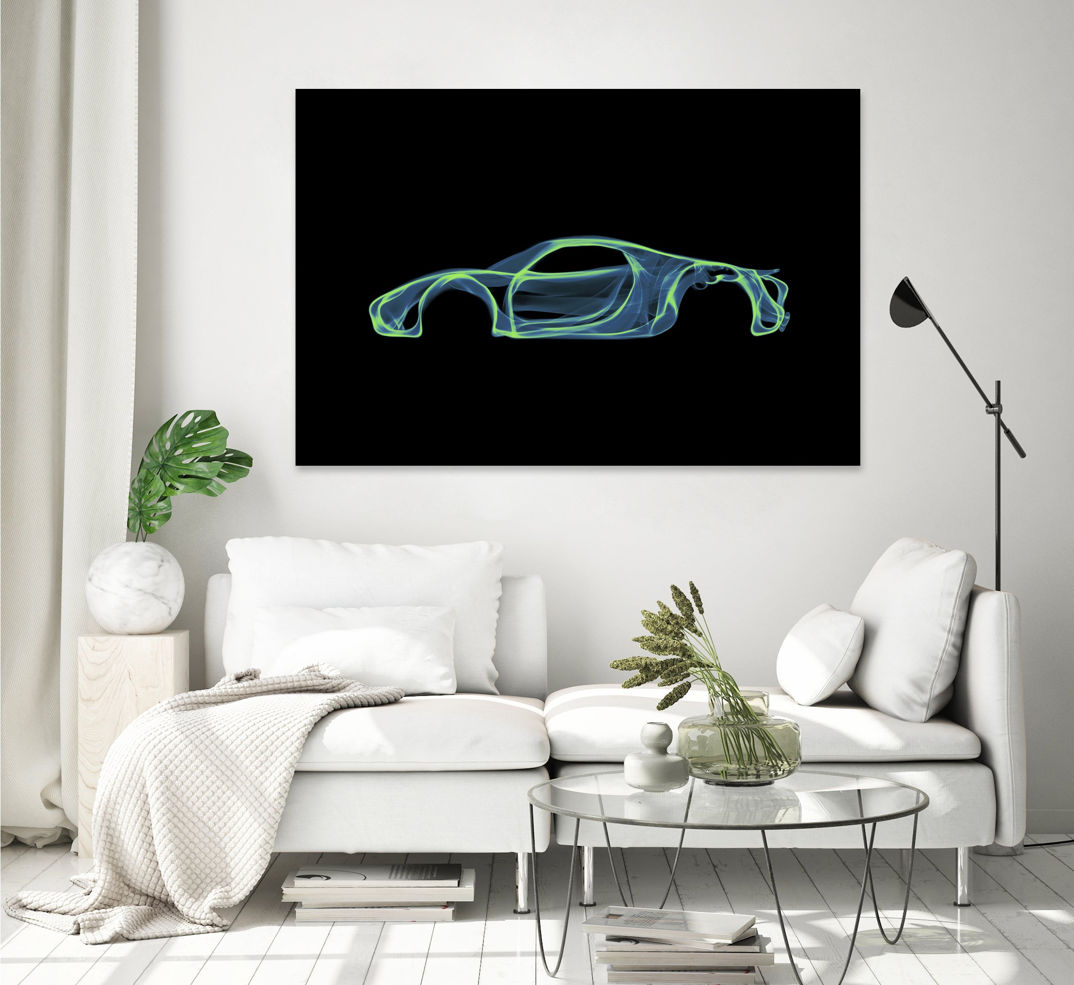 Porsche 918 spyder by Octavian Mihai Mielu on GIANT ART - green digital painting