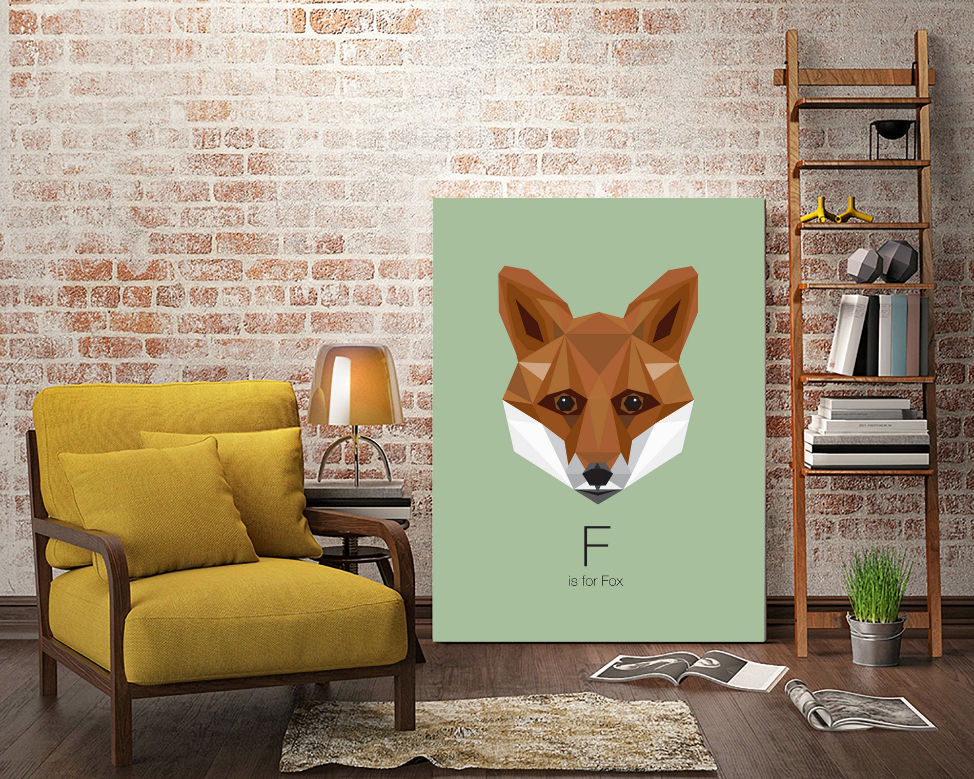 F is for Fox by Linn Maria Odnes Jensen on GIANT ART - digital drawing