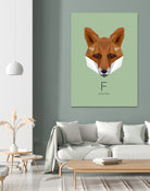 F is for Fox by Linn Maria Odnes Jensen on GIANT ART - digital drawing