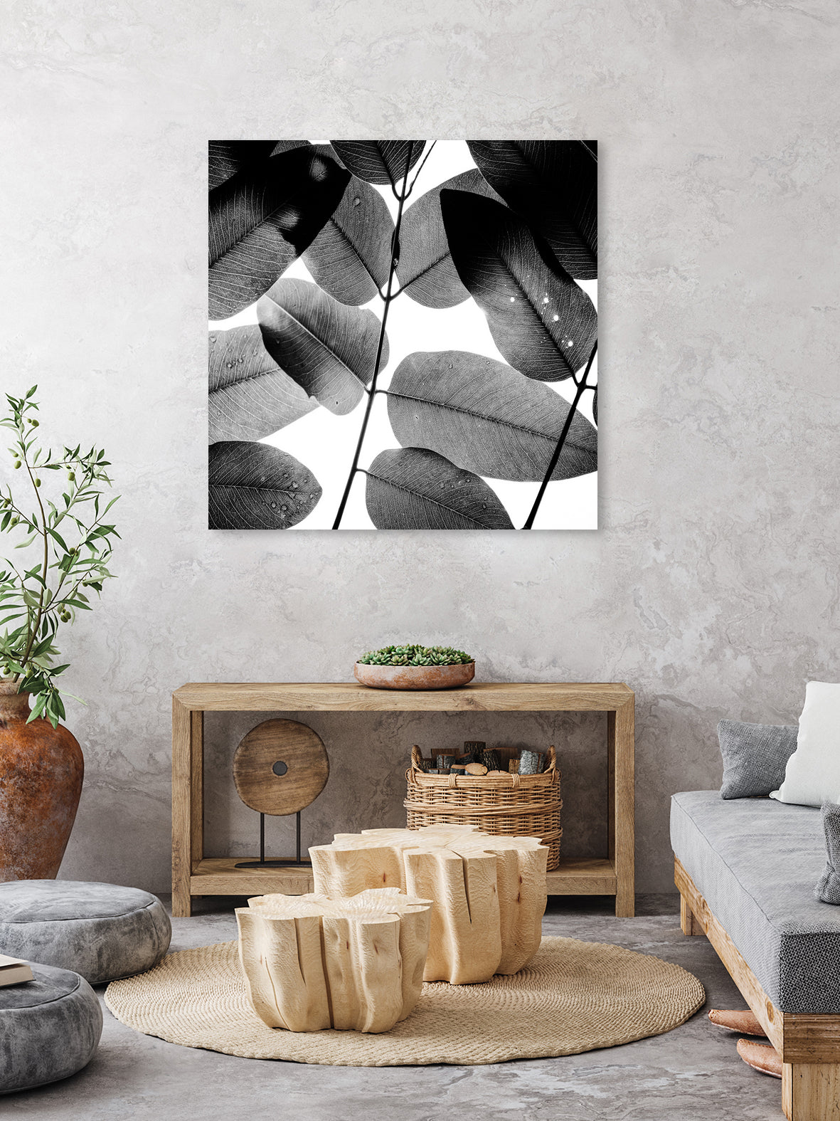 Experiments with Leaves by Tal Paz-Fridman on GIANT ART - gray photo illustration