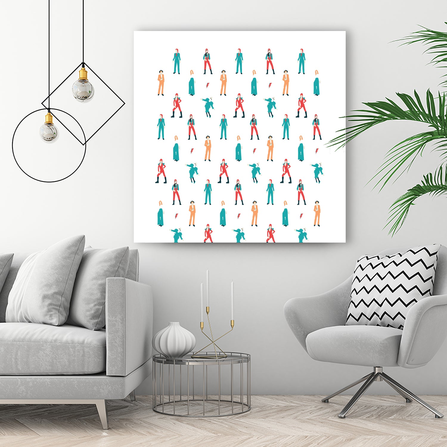 The Land Of Bowie by Moran Barkai on GIANT ART - white vector illustration