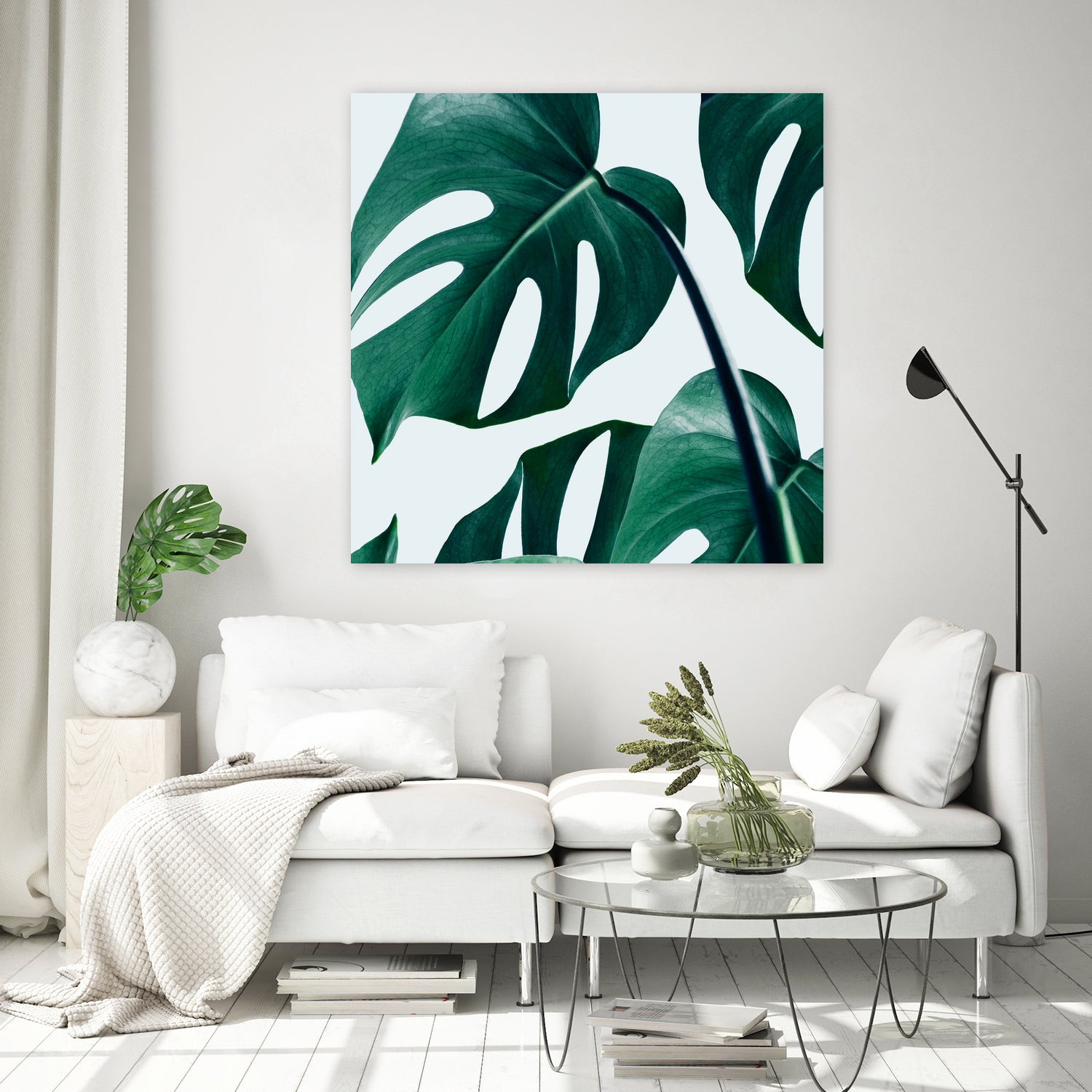 Monstera by Uma Gokhale on GIANT ART - green digital painting