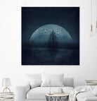 moon twilight by Dirk Wüstenhagen on GIANT ART - blue photo manipulation