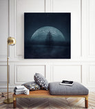 moon twilight by Dirk Wüstenhagen on GIANT ART - blue photo manipulation