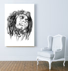 Bob Marley by Octavian Mihai Mielu on GIANT ART - black digital drawing