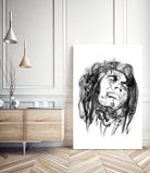 Bob Marley by Octavian Mihai Mielu on GIANT ART - black digital drawing