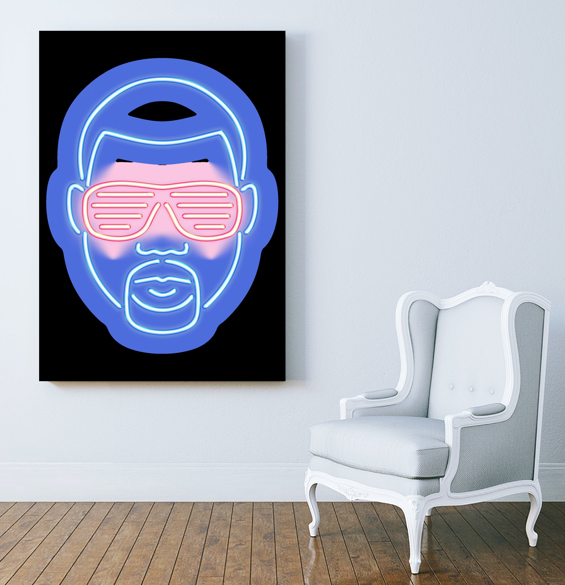 Kanye West by Octavian Mihai Mielu on GIANT ART - blue character design