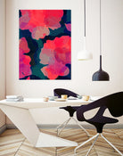 Blushing Flowers- Purple by Rebecca Allen on GIANT ART - fuchsia digital painting