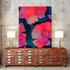 Blushing Flowers- Purple by Rebecca Allen on GIANT ART - fuchsia digital painting