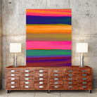 Desert Sunset by Rebecca Allen on GIANT ART - blue digital painting