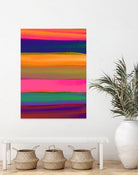 Desert Sunset by Rebecca Allen on GIANT ART - blue digital painting