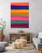 Desert Sunset by Rebecca Allen on GIANT ART - blue digital painting