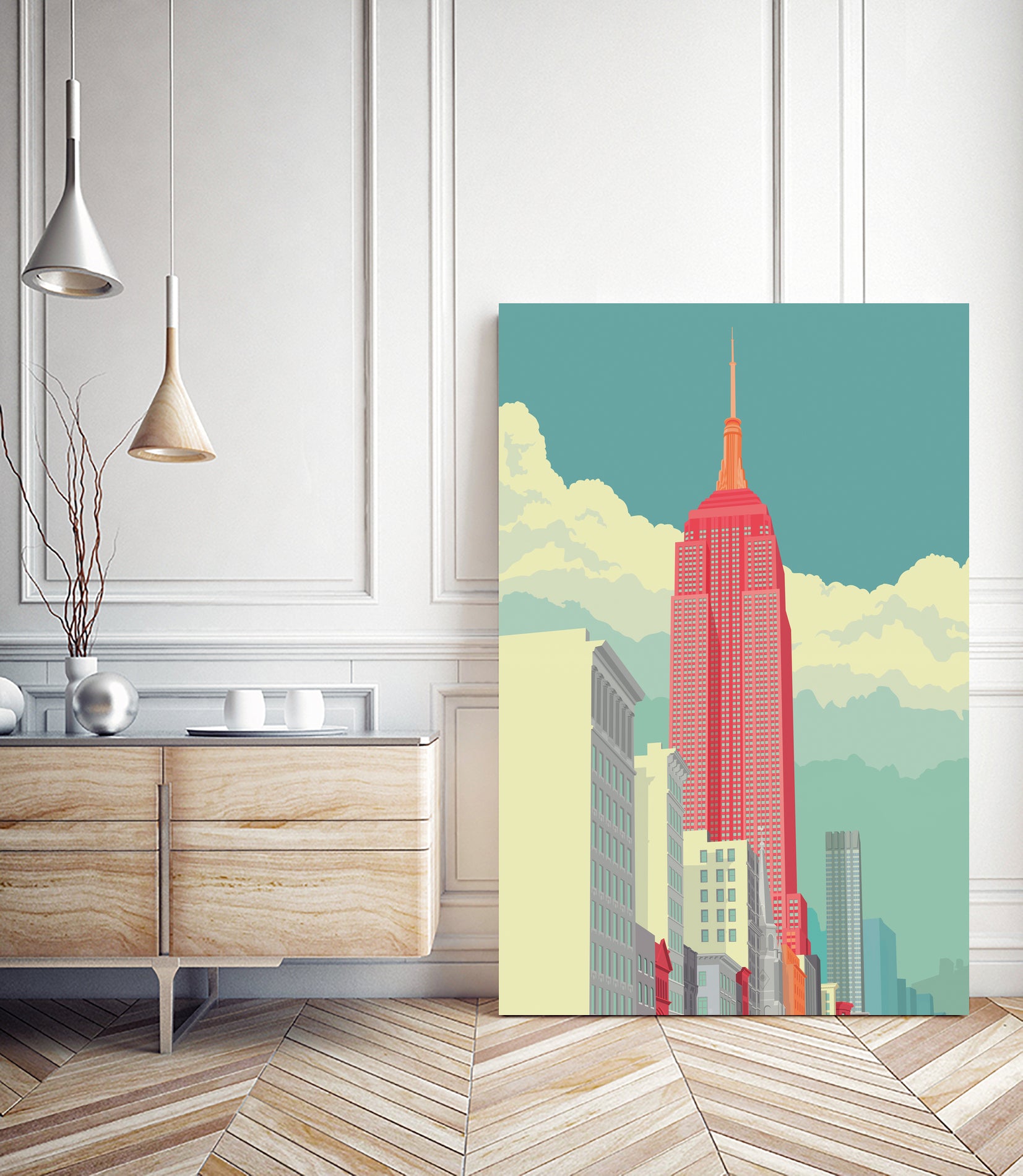 5th Avenue by Remko Heemskerk on GIANT ART - vector illustration