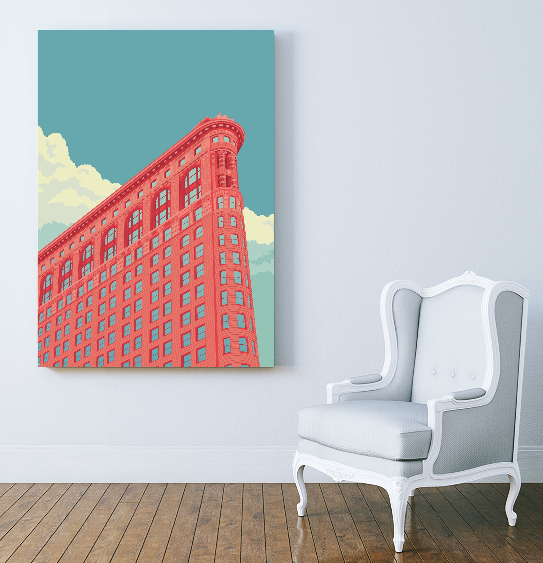 Flatiron Building 2 by Remko Heemskerk on GIANT ART - vector illustration