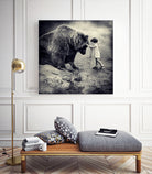 Care Bear by Sarolta Ban on GIANT ART - gray photo manipulation