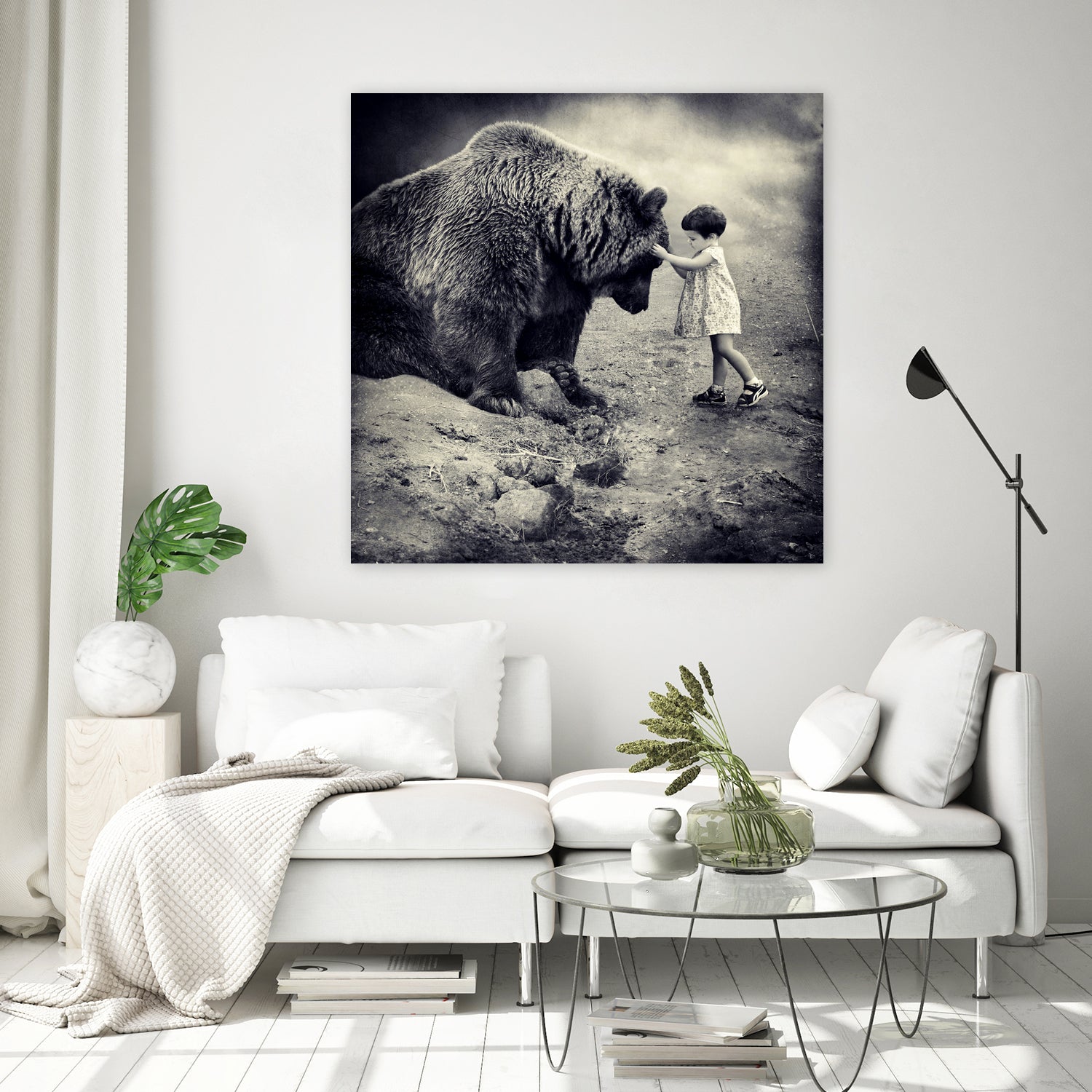 Care Bear by Sarolta Ban on GIANT ART - gray photo manipulation
