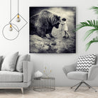 Care Bear by Sarolta Ban on GIANT ART - gray photo manipulation