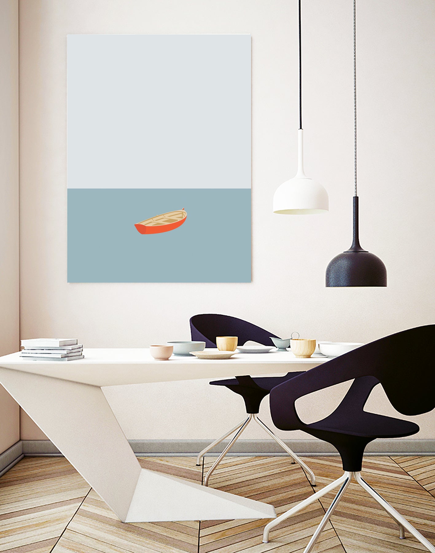 OCEAN SV�MMERE No.01 by Swen Swensøn on GIANT ART - blue digital painting