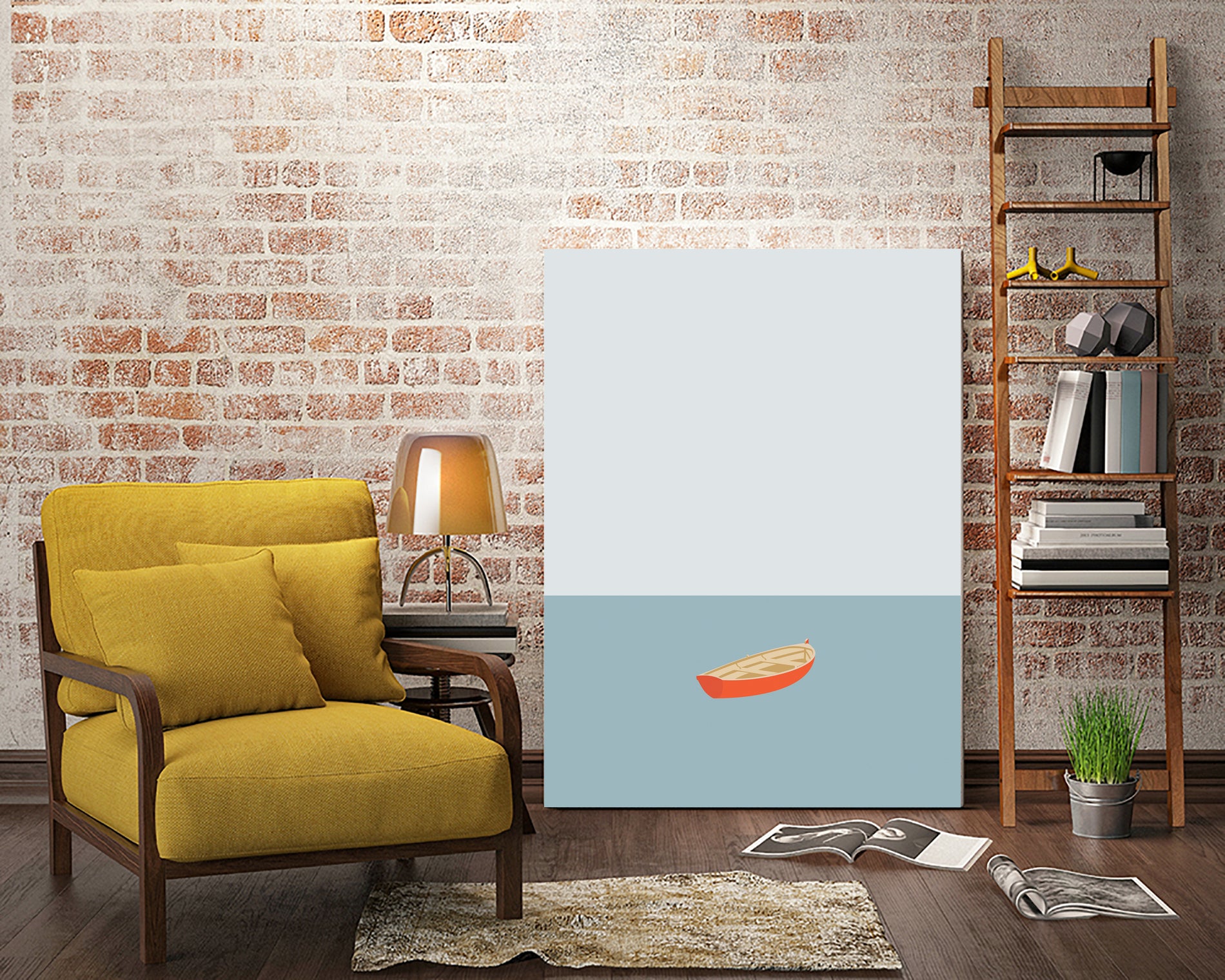 OCEAN SV�MMERE No.01 by Swen Swensøn on GIANT ART - blue digital painting