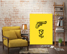 Guns N' Roses by Jaime Fernandez Peña on GIANT ART - yellow vector illustration