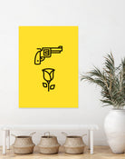 Guns N' Roses by Jaime Fernandez Peña on GIANT ART - yellow vector illustration