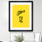 Guns N' Roses by Jaime Fernandez Peña on GIANT ART - yellow vector illustration