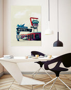 Blue Swallow Motel by Tim Jarosz on GIANT ART - photo illustration