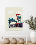 Blue Swallow Motel by Tim Jarosz on GIANT ART - photo illustration