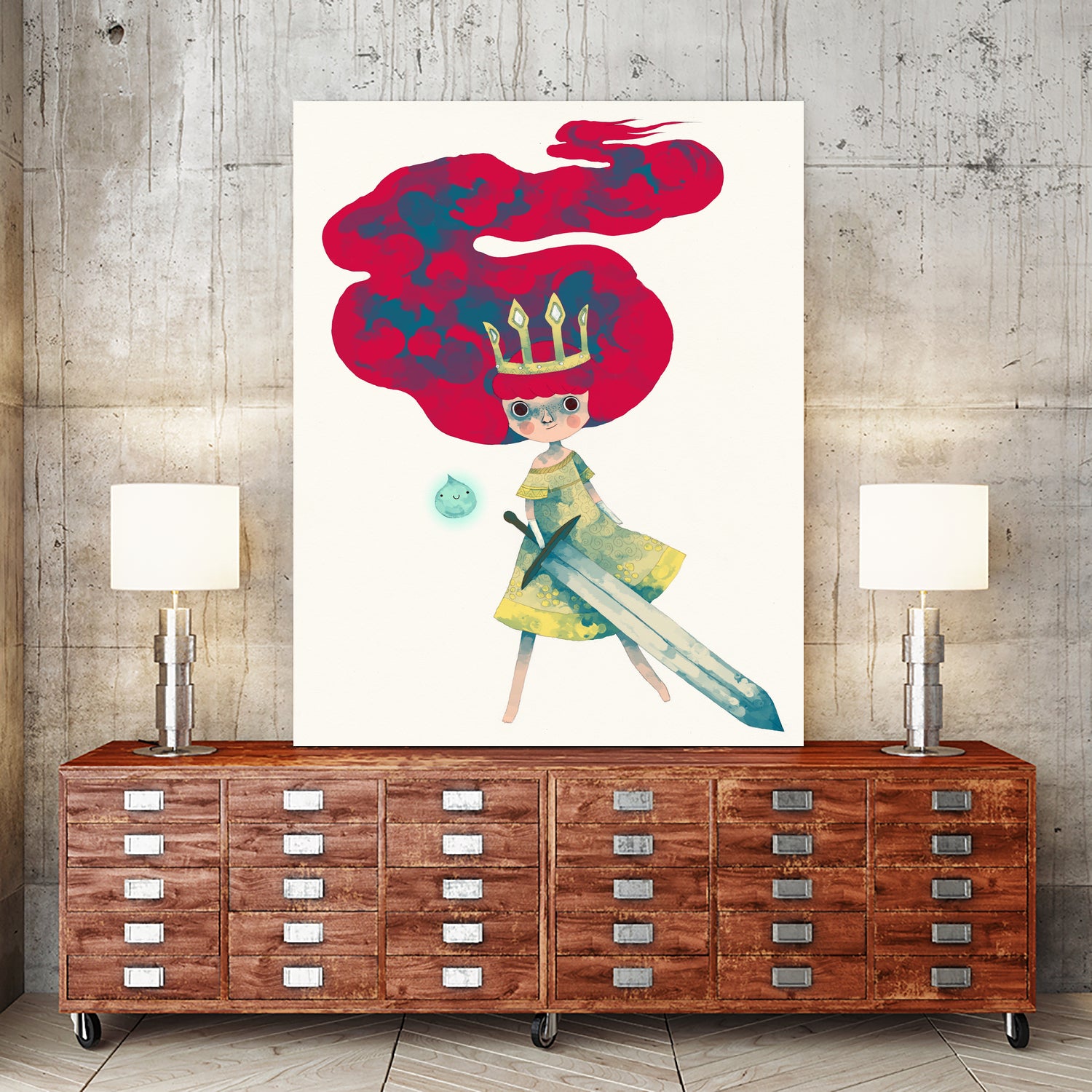 Aurora by Yohan Sacré on GIANT ART - red digital painting