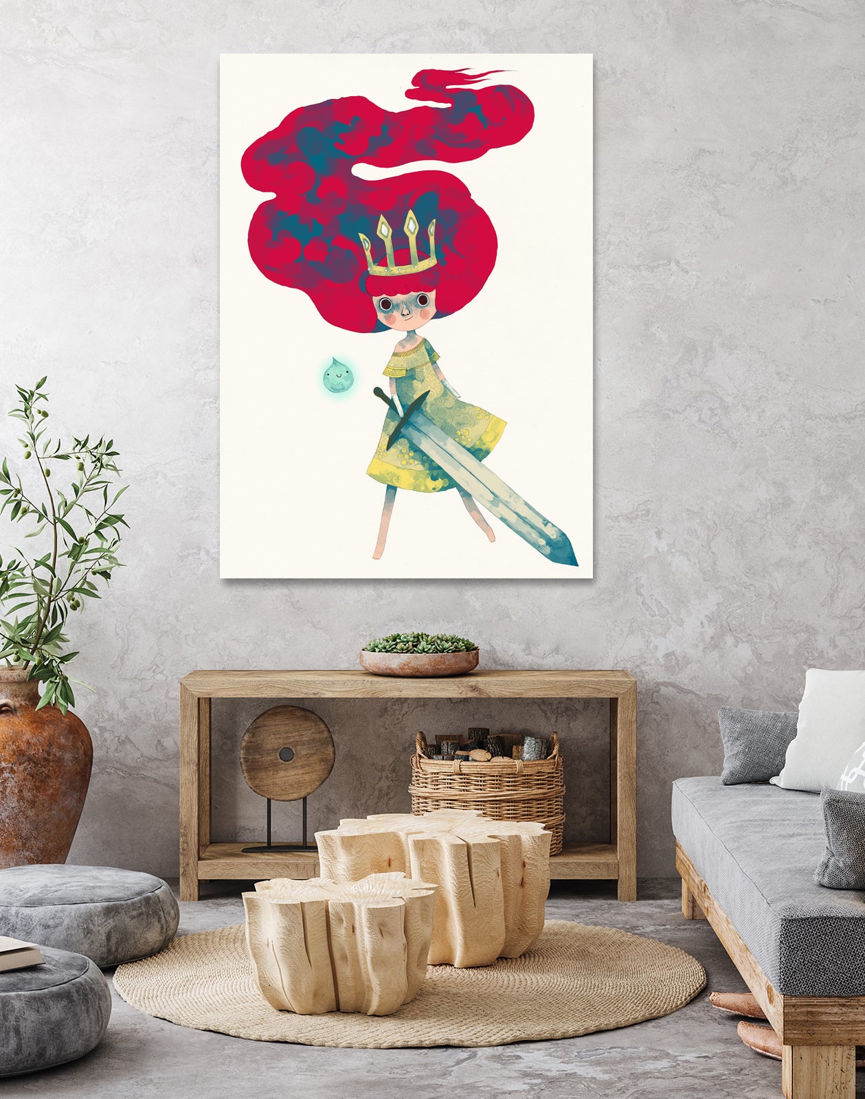 Aurora by Yohan Sacré on GIANT ART - red digital painting