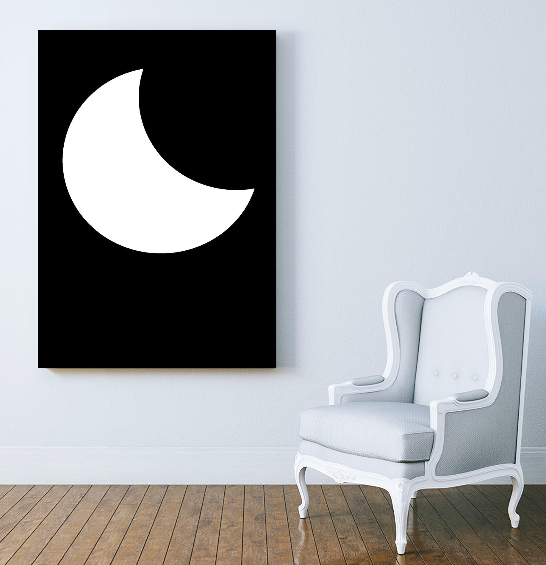 Moon by Nilesh Kulkarni on GIANT ART - white vector illustration