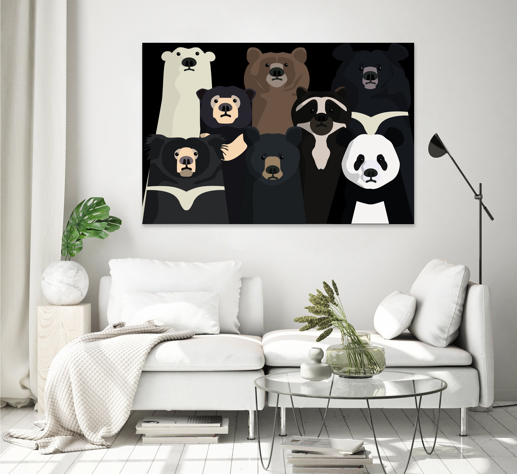 Bears of the world by Rodrigo Esparza-Salas on GIANT ART - white digital drawing