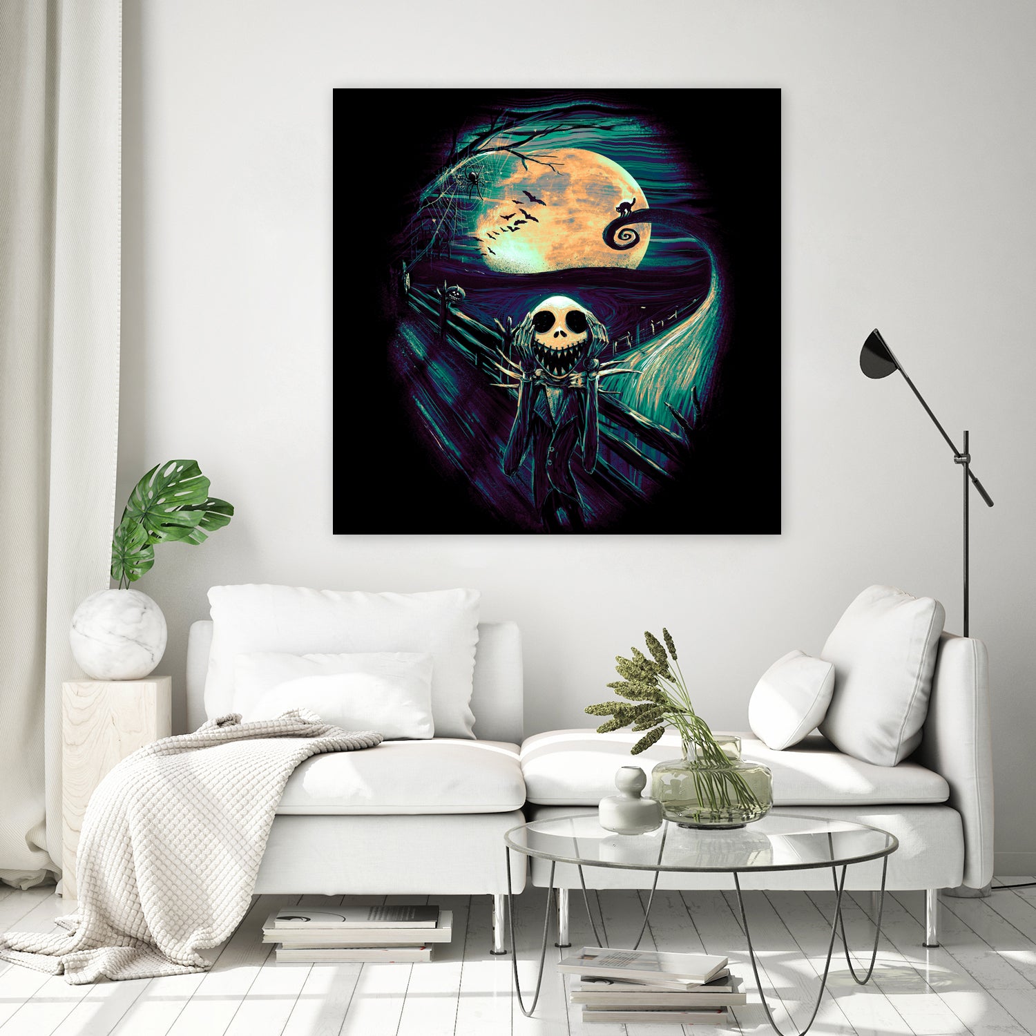 The Scream Before Christmas by Francis Mi Oza on GIANT ART - black digital painting