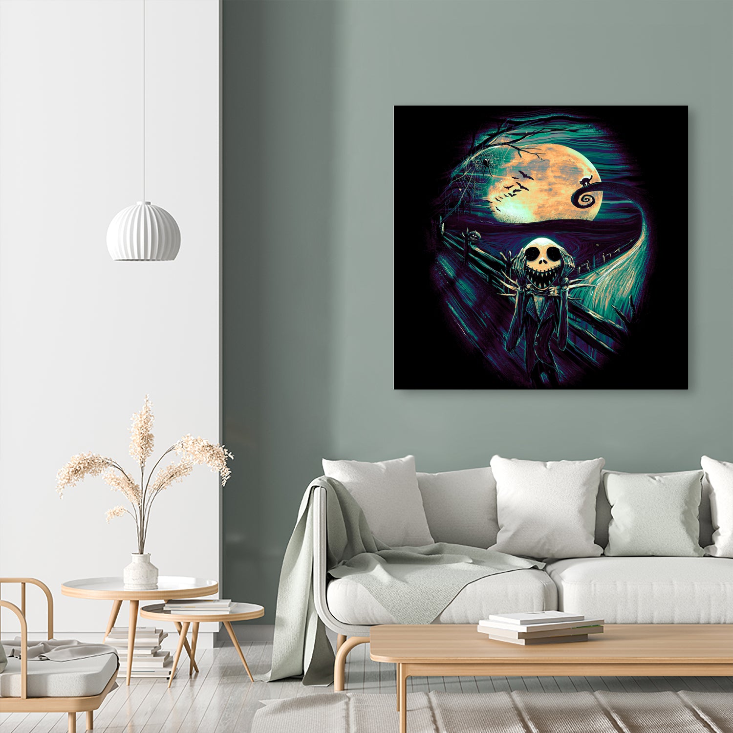 The Scream Before Christmas by Francis Mi Oza on GIANT ART - black digital painting