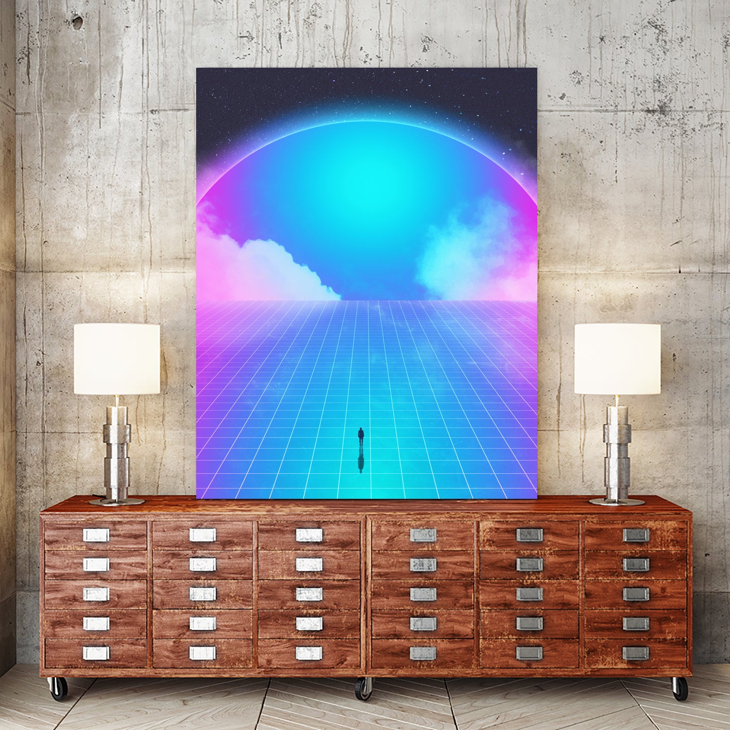 Worship 2030 by Adam Priester on GIANT ART - blue digital drawing