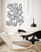Hexagon by Emi Dimitrova on GIANT ART - white digital drawing