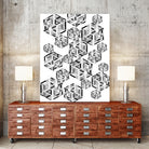 Hexagon by Emi Dimitrova on GIANT ART - white digital drawing