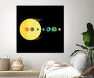 Trappist System by Alessandra Gagliano on GIANT ART - blue vector illustration
