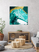 Emerald Coast by L. Renee Jones on GIANT ART - green mixed media