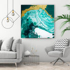 Emerald Coast by L. Renee Jones on GIANT ART - green mixed media