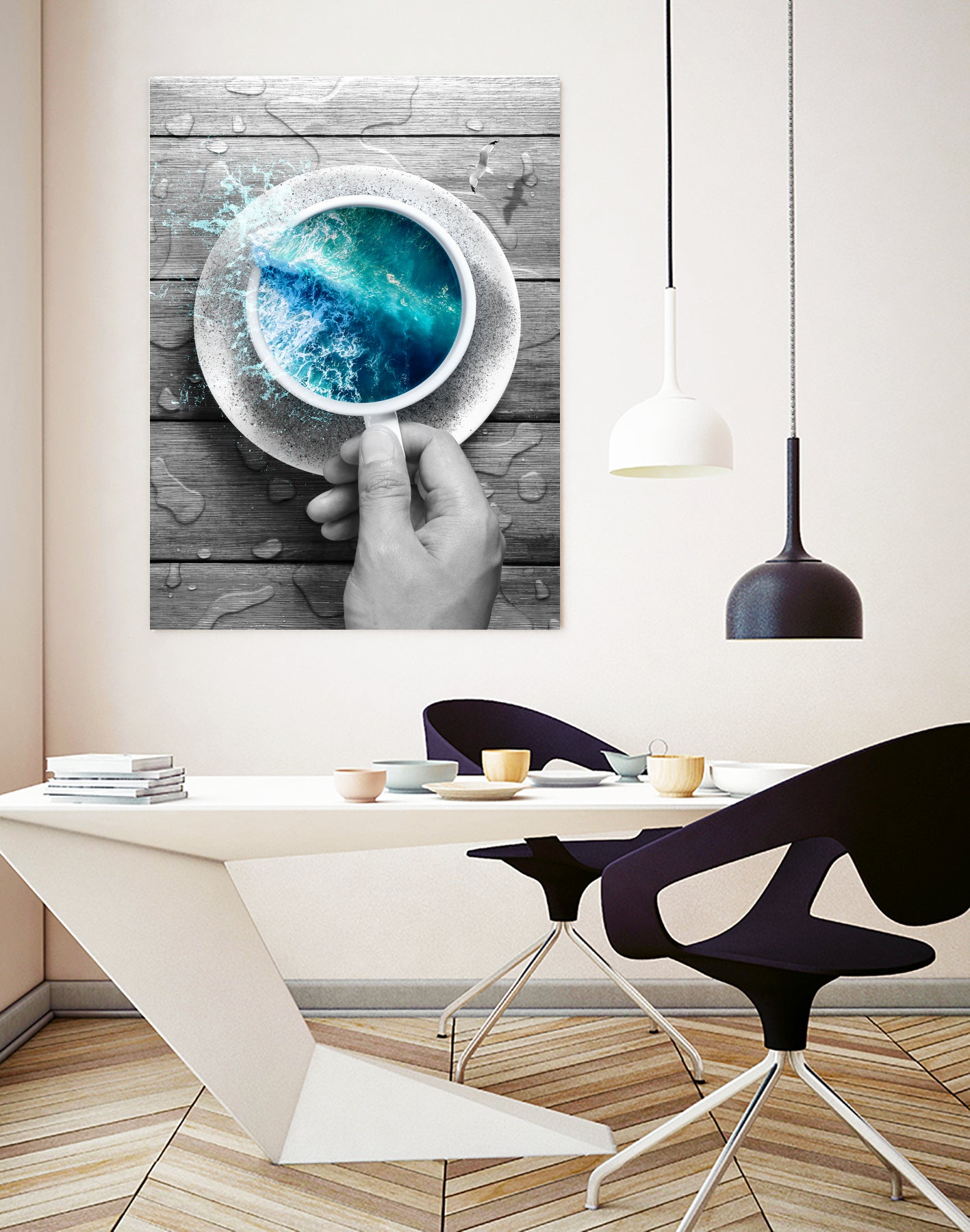 Spoondrift II by Soaring Anchor on GIANT ART - gray digital painting