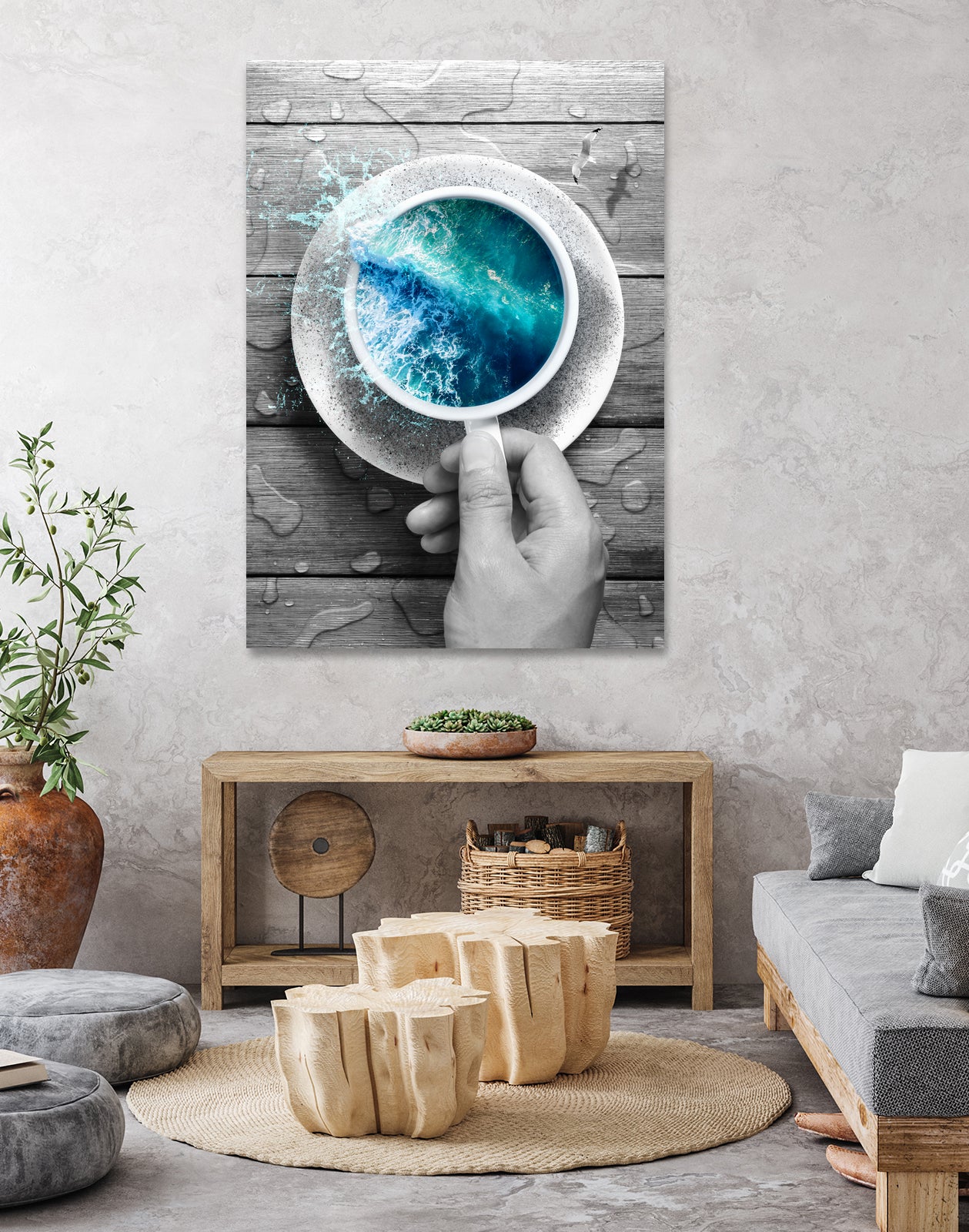 Spoondrift II by Soaring Anchor on GIANT ART - gray digital painting