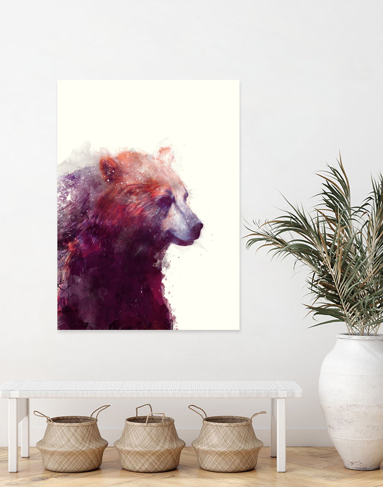 Bear Calm by Amy Hamilton on GIANT ART - mixed media
