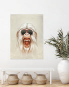The Great White Angry Monkey by Lukáš Brežák on GIANT ART - white digital painting