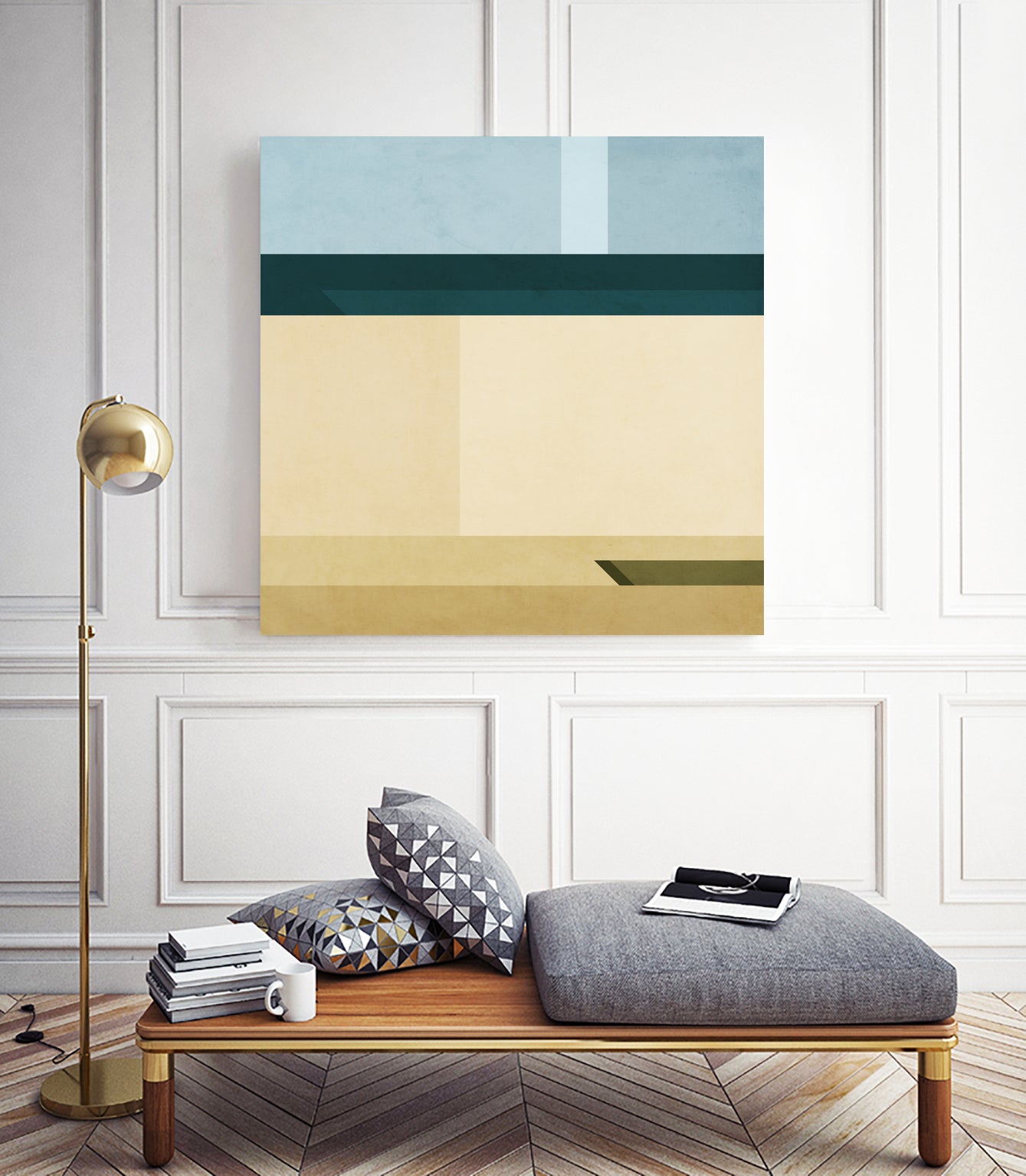 Landscape 06 by Issac Mangold on GIANT ART - yellow digital painting