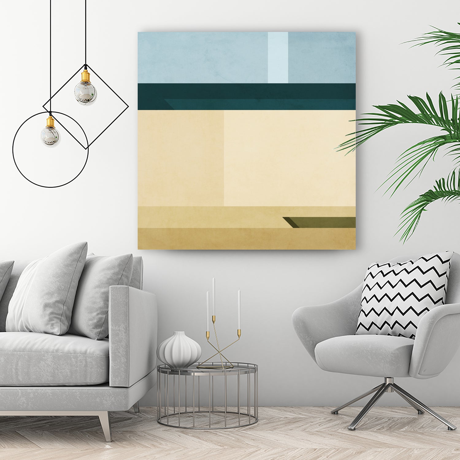 Landscape 06 by Issac Mangold on GIANT ART - yellow digital painting