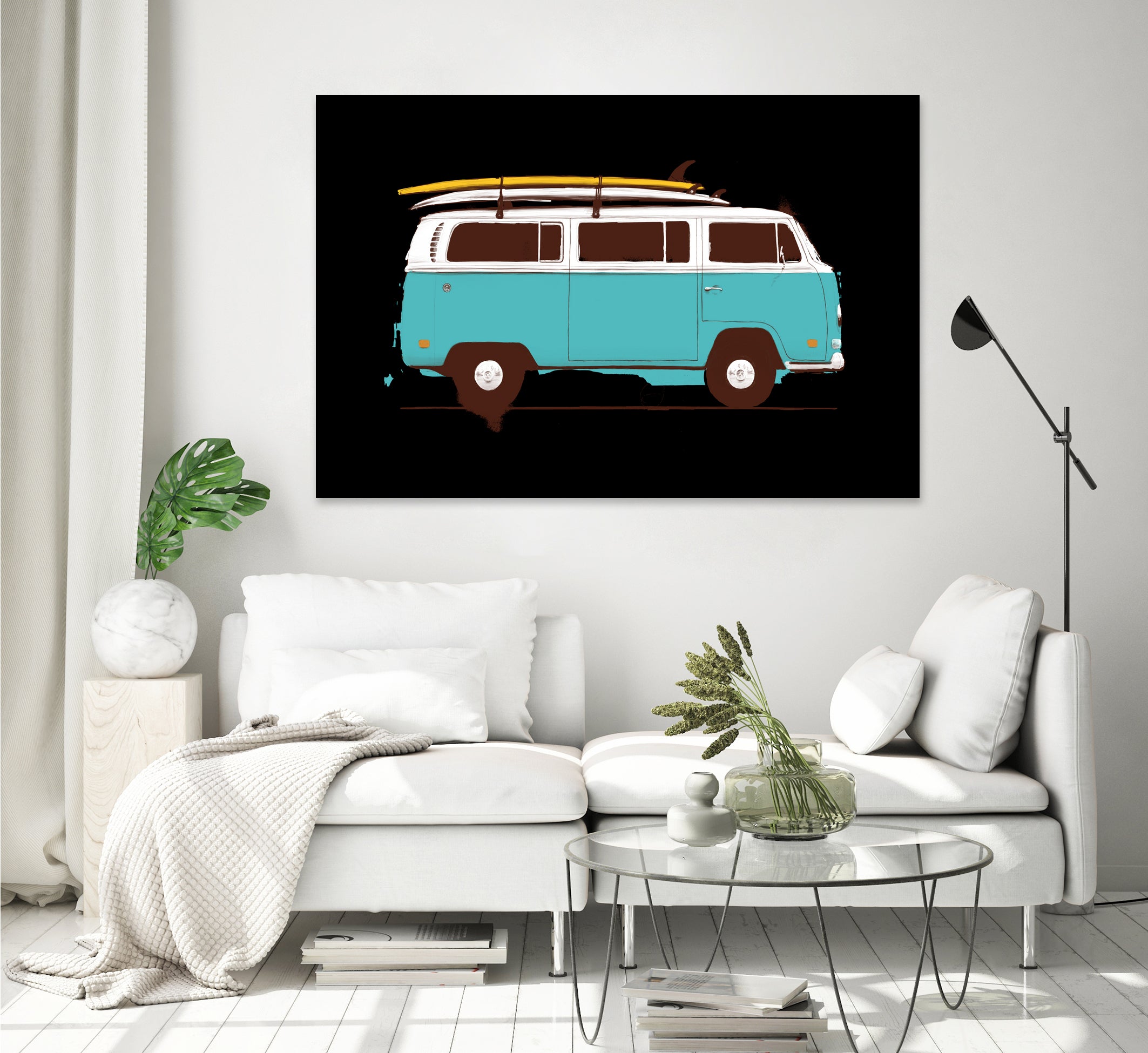 Blue Van by Florent Bodart on GIANT ART - blue digital drawing