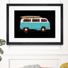 Blue Van by Florent Bodart on GIANT ART - blue digital drawing