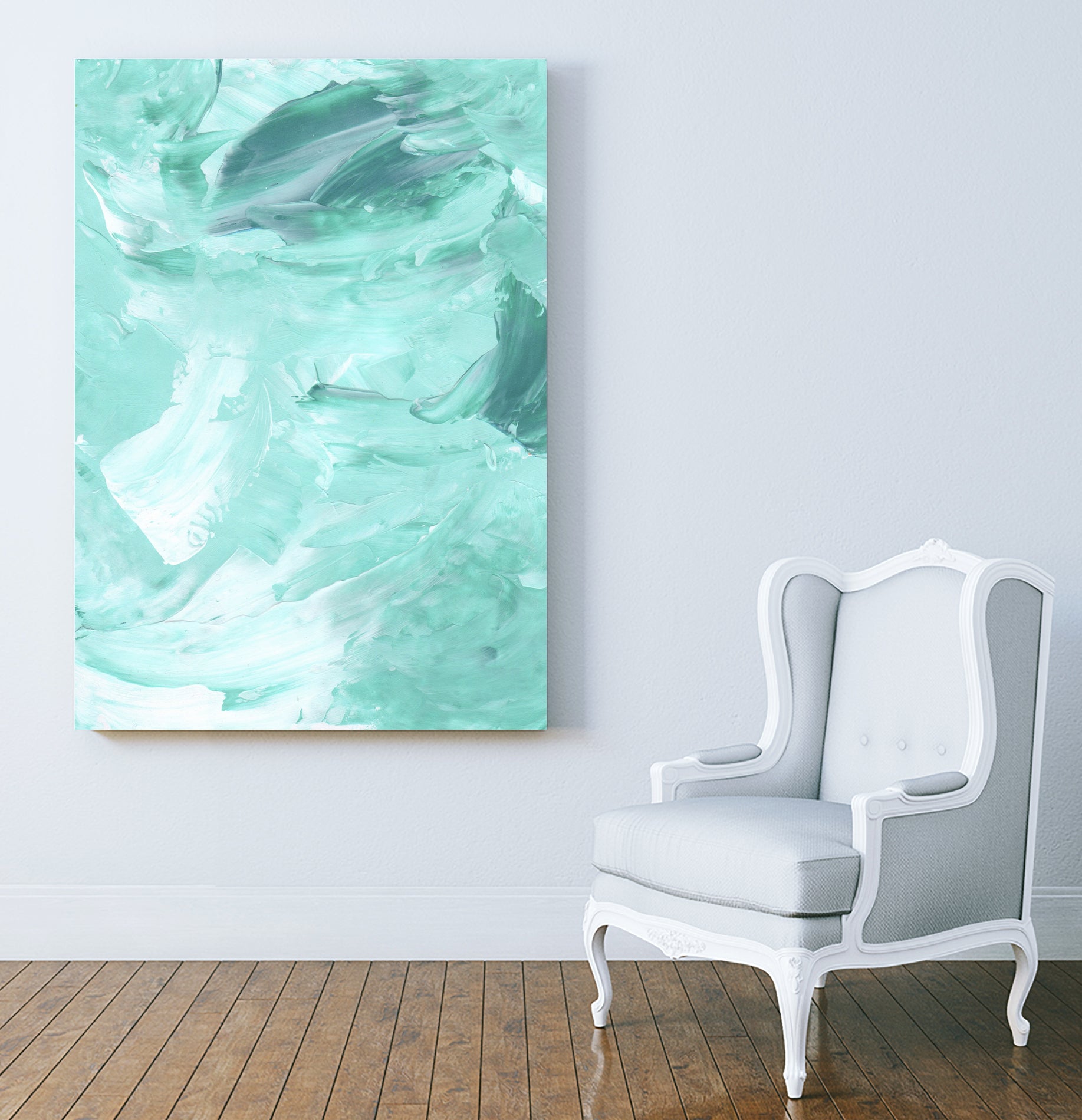 Abstract 1052 by Cecilie Karoline on GIANT ART - white mixed media