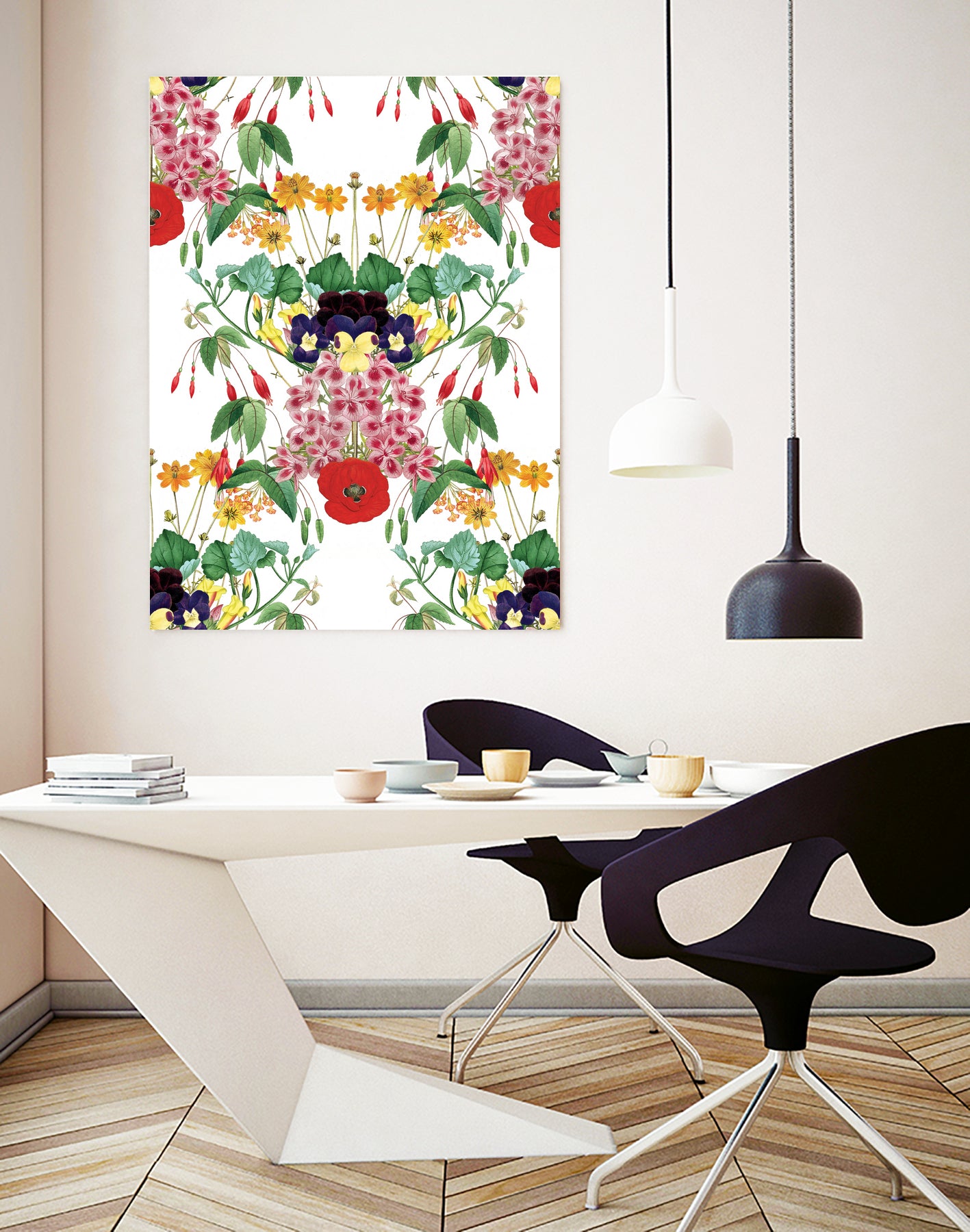 Floral II by Sixto-Juan Zavala on GIANT ART - green mixed media